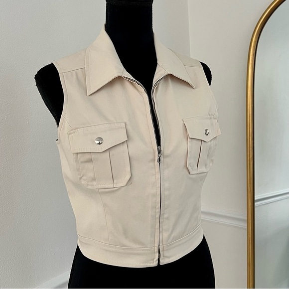 Vintage Bebe Cropped Vest - Picture 2 of 8